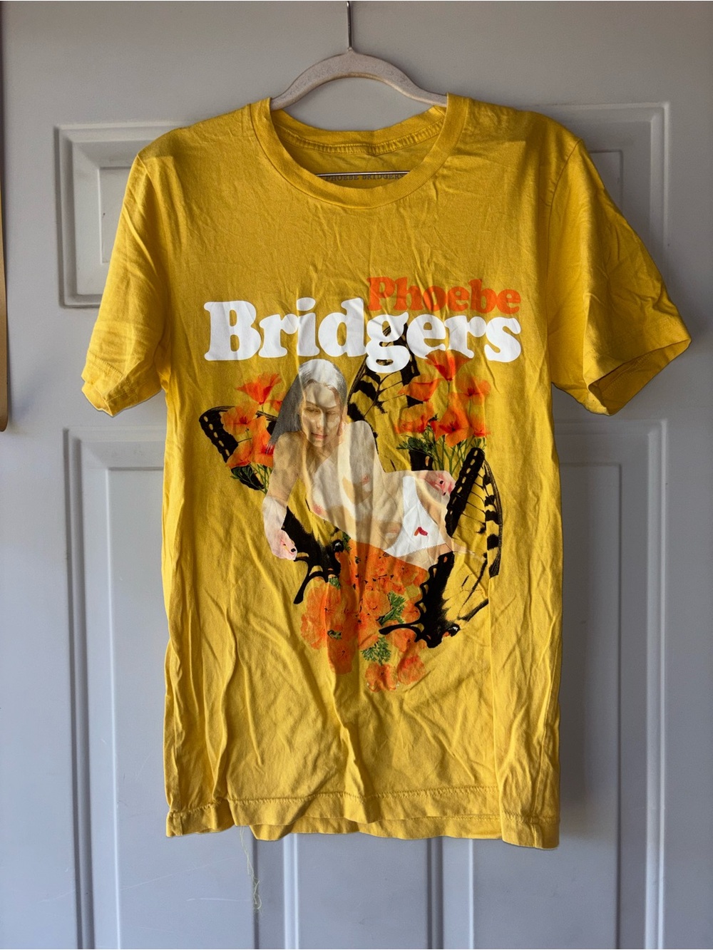 Phoebe Bridgers yellow graphic tee size S
